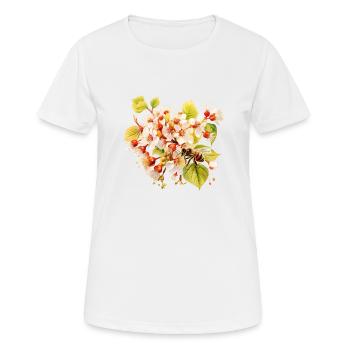 Blooms and Buzz - Women's Breathable T-Shirt - white - Front - AI Model Female 172 dark (172cm)