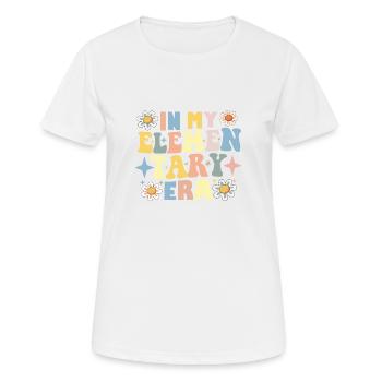 Teacher Students School In My Elementary Era - Women's Breathable T-Shirt - white - Front - AI Model Female 172 dark (172cm)
