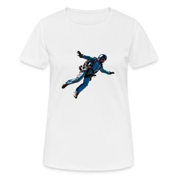 Skydiving is a unique experience - Women's Breathable T-Shirt - white - Front - AI Model Female 172 dark (172cm)