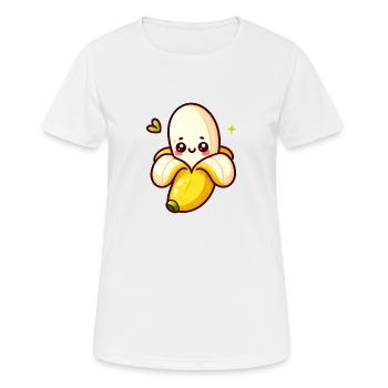 Small Banana - Women's Breathable T-Shirt - white - Front - AI Model Female 172 dark (172cm)