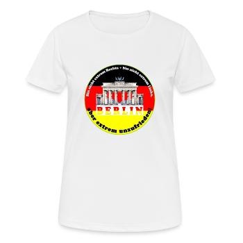 Dissatisfaction leads to disenchantment with politics - Women's Breathable T-Shirt - white - Front - AI Model Female 172 dark (172cm)