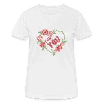 Pour vous - T-shirt respirant Femme - blanc - Devant - AI Model Female 172 dark (172cm)