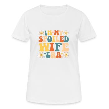 In der Ära meiner verwöhnten Ehefrau - Frauen T-Shirt atmungsaktiv - Weiß - Vorne - AI Model Female 172 dark (172cm)