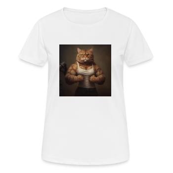 Bodybuilder - Frauen T-Shirt atmungsaktiv - Weiß - Vorne - AI Model Female 172 dark (172cm)