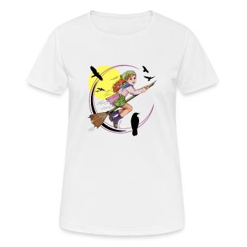 kleine Hexe - Frauen T-Shirt atmungsaktiv - Weiß - Vorne - AI Model Female 172 dark (172cm)