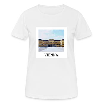 Wien - Frauen T-Shirt atmungsaktiv - Weiß - Vorne - AI Model Female 172 dark (172cm)