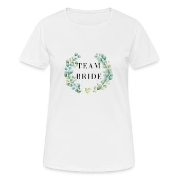 Team Floral Strap - Matching Tshirt - Women's Breathable T-Shirt - white - Front - AI Model Female 172 dark (172cm)