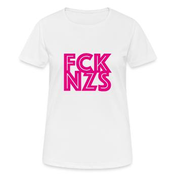 FCK NZS - T-shirt respirant Femme - blanc - Devant - AI Model Female 172 dark (172cm)