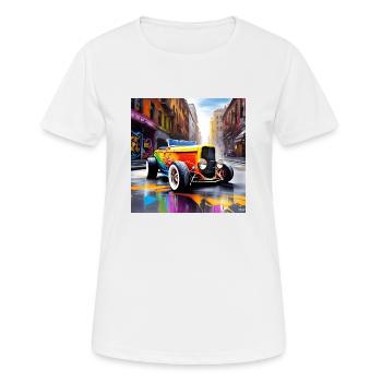 Hotrod V8 - Women's Breathable T-Shirt - white - Front - AI Model Female 172 dark (172cm)