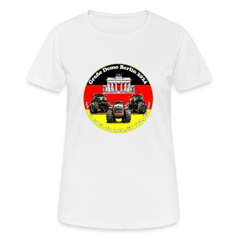 Le peuple est souverain en Allemagne - T-shirt respirant Femme - blanc - Devant - AI Model Female 172 dark (172cm)