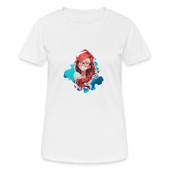 Mrs. Soline - Women's Breathable T-Shirt - white - Front - AI Model Female 172 dark (172cm)