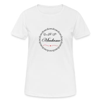 Bald eine Dame - Frauen T-Shirt atmungsaktiv - Weiß - Vorne - AI Model Female 172 dark (172cm)