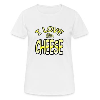 Fromage - T-shirt respirant Femme - blanc - Devant - AI Model Female 172 dark (172cm)