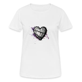 Corazón Espinado 01 - Women's Breathable T-Shirt - white - Front - AI Model Female 172 dark (172cm)