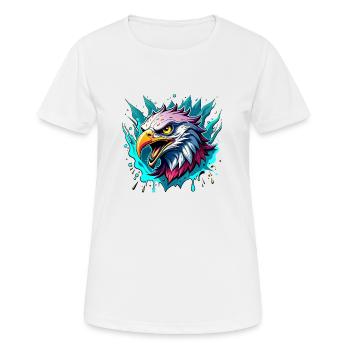 aigle - T-shirt respirant Femme - blanc - Devant - AI Model Female 172 dark (172cm)