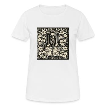 Beer Garden Munich Octobre Bavière Bière Célébrer Festival - T-shirt respirant Femme - blanc - Devant - AI Model Female 172 dark (172cm)