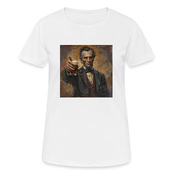Bière Je te veux Président Bavière USA Marquee Bräu - T-shirt respirant Femme - blanc - Devant - AI Model Female 172 dark (172cm)