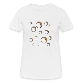 Loch an Loch - Frauen T-Shirt atmungsaktiv - Weiß - Vorne - AI Model Female 172 dark (172cm)