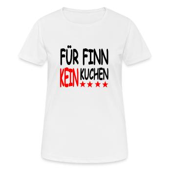 Kuchen - Frauen T-Shirt atmungsaktiv - Weiß - Vorne - AI Model Female 172 dark (172cm)