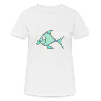 Fisch Fisch - Frauen T-Shirt atmungsaktiv - Weiß - Vorne - AI Model Female 172 dark (172cm)