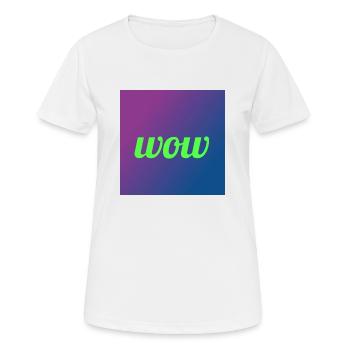 WOW - Women's Breathable T-Shirt - white - Front - AI Model Female 172 dark (172cm)