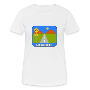 Un lieu de nostalgie - T-shirt respirant Femme - blanc - Devant - AI Model Female 172 dark (172cm)