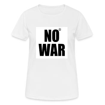 No war - T-shirt respirant Femme - blanc - Devant - AI Model Female 172 dark (172cm)