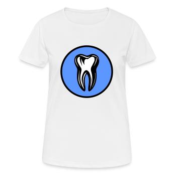 Icône de dentiste dentaire - T-shirt respirant Femme - blanc - Devant - AI Model Female 172 dark (172cm)
