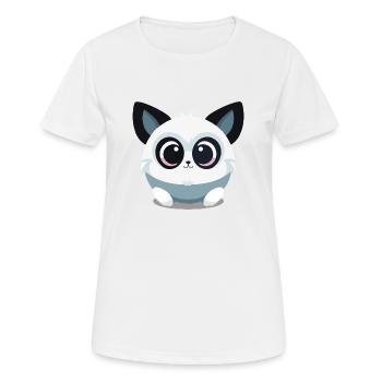 Animal mignon - T-shirt respirant Femme - blanc - Devant - AI Model Female 172 dark (172cm)