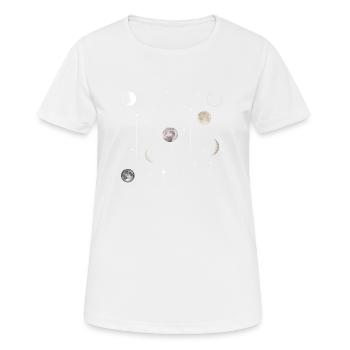 lune astrologie Céleste - T-shirt respirant Femme - blanc - Devant - AI Model Female 172 dark (172cm)