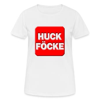huck föcke red - Frauen T-Shirt atmungsaktiv - Weiß - Vorne - AI Model Female 172 dark (172cm)
