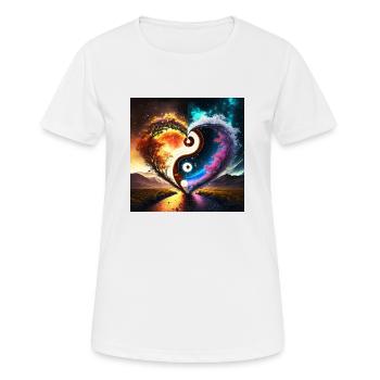 Firefly love ying yang - Women's Breathable T-Shirt - white - Front - AI Model Female 172 dark (172cm)