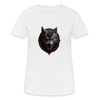 Devil's Wolf - Women's Breathable T-Shirt - white - Front - AI Model Female 172 dark (172cm)