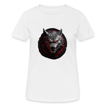 Devil's Wolf - Women's Breathable T-Shirt - white - Front - AI Model Female 172 dark (172cm)