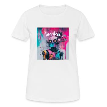 Limbo Robo Colour Splash - Women's Breathable T-Shirt - white - Front - AI Model Female 172 dark (172cm)