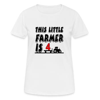 Bauer - Frauen T-Shirt atmungsaktiv - Weiß - Vorne - AI Model Female 172 dark (172cm)