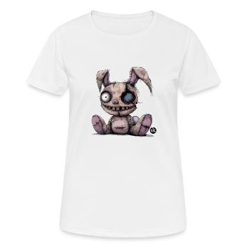 Peluche effrayante - T-shirt respirant Femme - blanc - Devant - AI Model Female 172 dark (172cm)