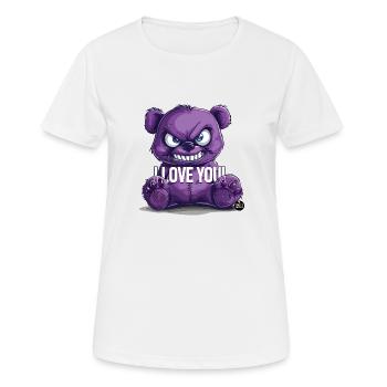 Je t’aime! - T-shirt respirant Femme - blanc - Devant - AI Model Female 172 dark (172cm)