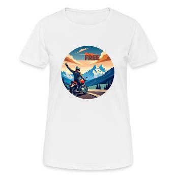 spread free - Frauen T-Shirt atmungsaktiv - Weiß - Vorne - AI Model Female 172 dark (172cm)