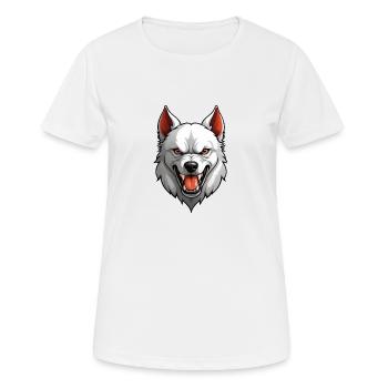 Dog Evil - Women's Breathable T-Shirt - white - Front - AI Model Female 172 dark (172cm)