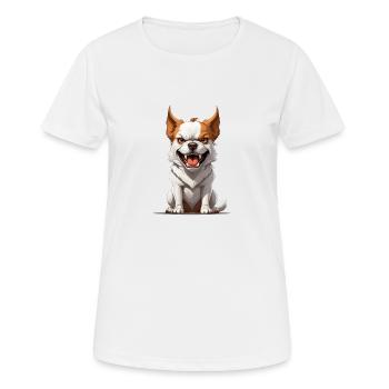 Dog Evil - Women's Breathable T-Shirt - white - Front - AI Model Female 172 dark (172cm)