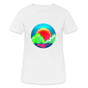 Landschaft - Frauen T-Shirt atmungsaktiv - Weiß - Vorne - AI Model Female 172 dark (172cm)