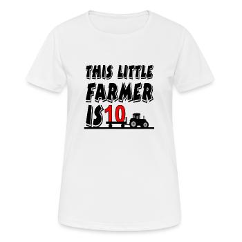 Bauer - Frauen T-Shirt atmungsaktiv - Weiß - Vorne - AI Model Female 172 dark (172cm)