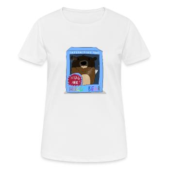 Kuscheliger Bär - Frauen T-Shirt atmungsaktiv - Weiß - Vorne - AI Model Female 172 dark (172cm)