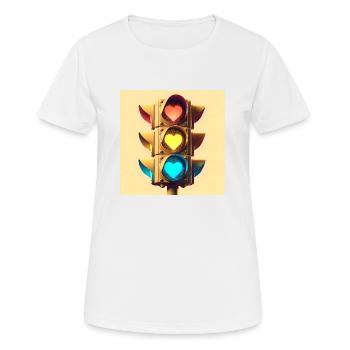 Dont Stop! - Frauen T-Shirt atmungsaktiv - Weiß - Vorne - AI Model Female 172 dark (172cm)
