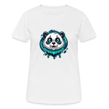 panda - T-shirt respirant Femme - blanc - Devant - AI Model Female 172 dark (172cm)