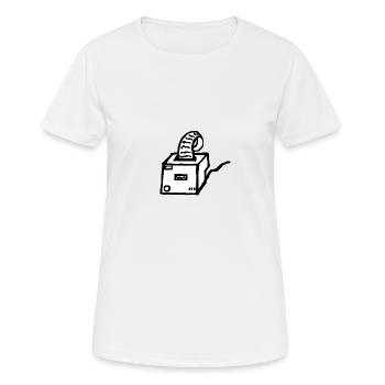 Bondrucker Gastro Gastronomie - Frauen T-Shirt atmungsaktiv - Weiß - Vorne - AI Model Female 172 dark (172cm)
