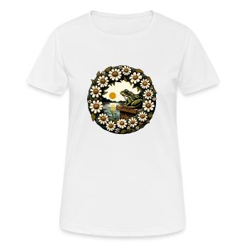 Grenouille de lac - T-shirt respirant Femme - blanc - Devant - AI Model Female 172 dark (172cm)
