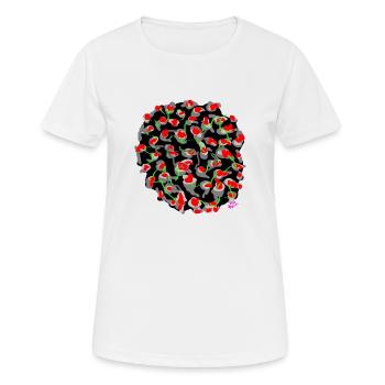 VIRUS MORTEL DEFo III 2107 - T-shirt respirant Femme - blanc - Devant - AI Model Female 172 dark (172cm)