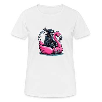 Feiertags-Sensenmann - Frauen T-Shirt atmungsaktiv - Weiß - Vorne - AI Model Female 172 dark (172cm)